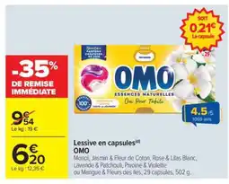 Carrefour Market Lessive en capsules OMO offre