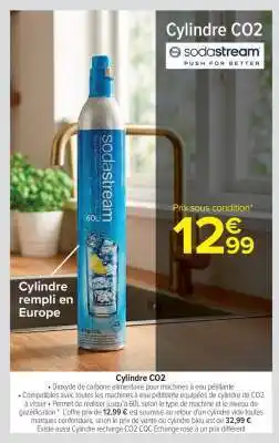Carrefour Market Cylindre CO2 offre