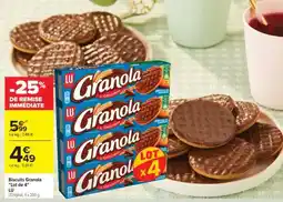 Carrefour Biscuits Granola Lot de 4 LU offre
