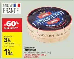 Carrefour Camembert Lanquetot offre
