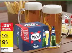 Carrefour Bière Blonde 1664 offre