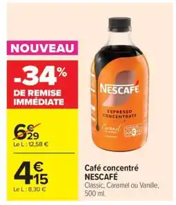 Carrefour Café concentré NESCAFÉ offre