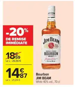 Carrefour Bourbon JIM BEAM offre