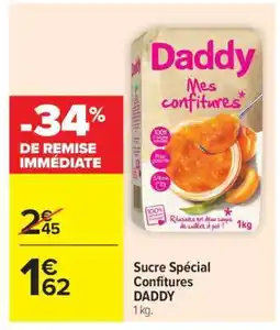Carrefour Sucre Spécial Confitures DADDY offre