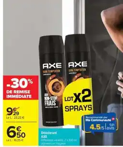 Carrefour DÉODORANT AXE offre