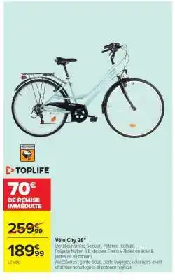 Carrefour Vélo city 28 offre