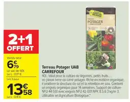 Carrefour Terreau Potager UAB CARREFOUR offre