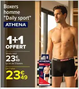 Carrefour Boxers homme 'Daily sport' ATHENA offre