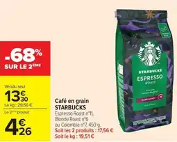 Carrefour Café en grain STARBUCKS offre