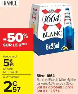 Carrefour Bière 1664 offre