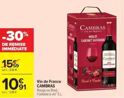 Carrefour Vin de France CAMBRAS offre
