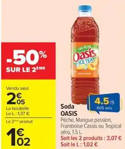 Carrefour Soda OASIS offre