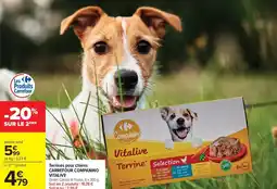 Carrefour Terrines pour chiens CARREFOUR COMPANINO VITALIVE offre