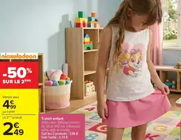 Carrefour T-shirt enfant offre