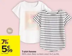 Carrefour T-shirt femme offre