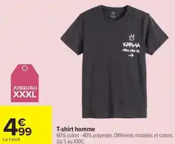 Carrefour T-shirt homme offre