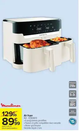 Carrefour Air fryer Moulinex offre
