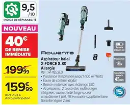 Carrefour Aspirateur balai X-FORCE 8.80 Allergie offre