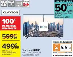 Carrefour Téléviseur QLED offre