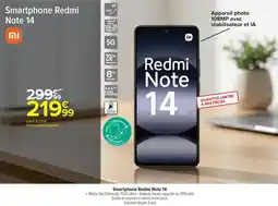 Carrefour Smartphone Redmi Note 14 offre