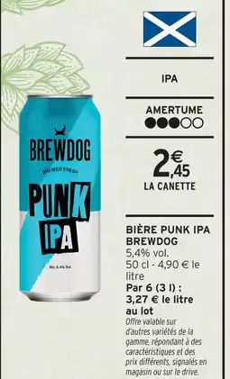 Intermarché Brewdog punk ipa offre