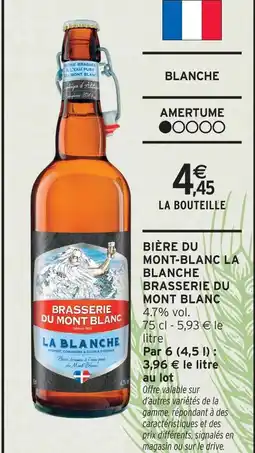 Intermarché Brasserie du mont blanc bière du mont-blanc la blanche offre