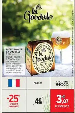 Intermarché La goudale bière blonde offre