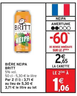 Intermarché Britt bière neipa offre