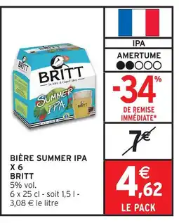 Intermarché Britt bière summer ipa offre