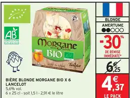 Intermarché Lancelot bière blonde morgane bio offre