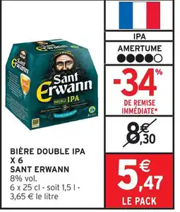Intermarché Sant erwann bière double ipa offre