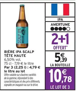 Intermarché Tête haute bière ipa scalp offre