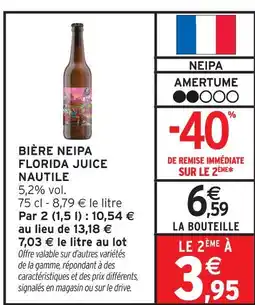 Intermarché Nautile bière neipa florida juice offre