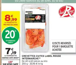 Intermarché Crevettes cuites de madagascar offre