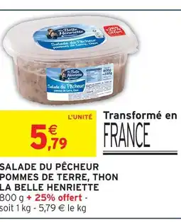 Intermarché La belle henriette salade marco polo pâtes, surimi offre