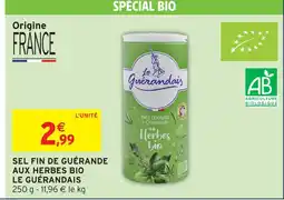 Intermarché Le guérandais sel fin de guérande aux herbes bio offre