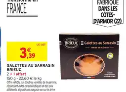 Intermarché Brieuc galettes au sarrasin offre