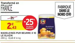 Intermarché Le glazik madeleines pur beurre x 10 offre