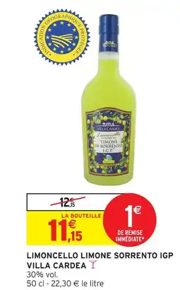 Intermarché Villa cardea limoncello limone sorrento igp offre