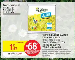 Intermarché Les crudettes 100% cœur de laitue offre