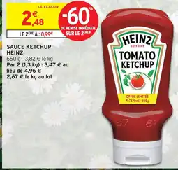 Intermarché Heinz sauce ketchup offre
