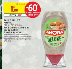 Intermarché Amora sauce deluxe offre
