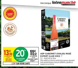 Intermarché Intermarché aop cabernet d'anjou rosé expert club hve3 offre