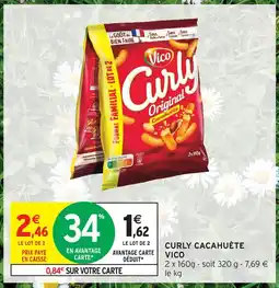 Intermarché Vico curly cacahuète offre