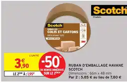 Intermarché Scotch ruban d'emballage havane offre