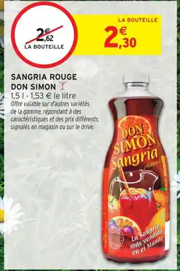 Intermarché Don simon sangria rouge offre