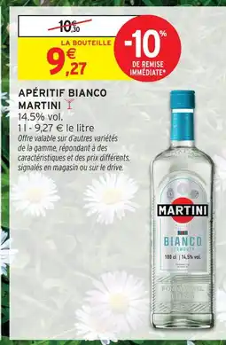 Intermarché Martini apéritif bianco offre