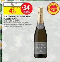 Intermarché Plessis duval aop crémant de loire brut offre