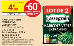 Intermarché Cassegrain haricots verts extra-fins offre