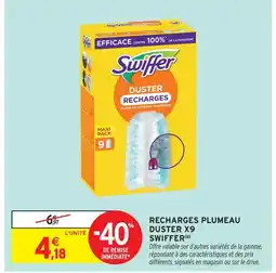 Intermarché Swiffer recharges plumeau duster x9 offre